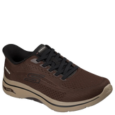 Skechers Slip:ins GO WALK Arch Fit 2.0 Percy Sneaker Herre Brun