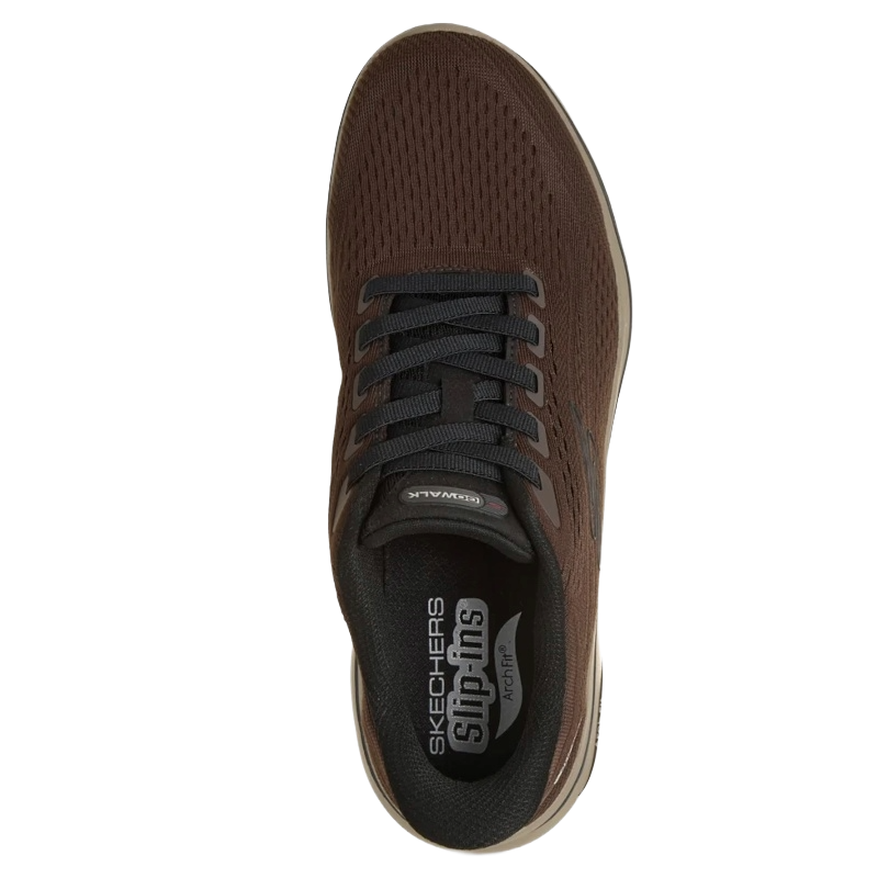 Skechers Slip:ins GO WALK Arch Fit 2.0 Percy Sneaker Herre Brun