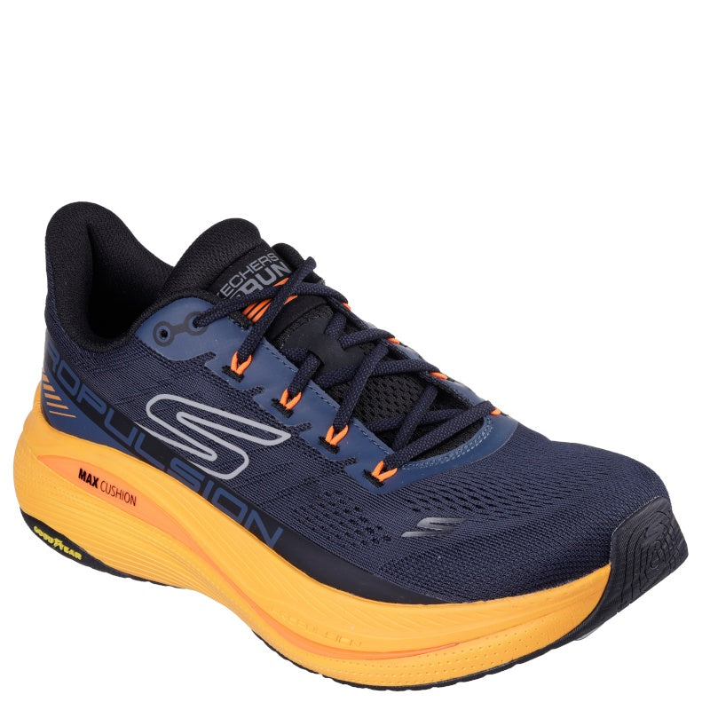 Skechers Max Cushioning Propulsion Sneaker Herre Blå Orange