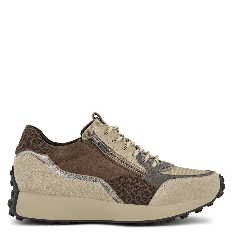 Green Comfort Carmen Callie Sneaker Dame Beige