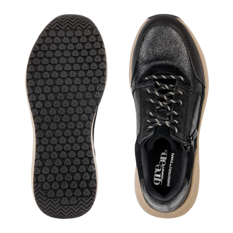 Green Comfort Zigga Zoya Sneaker Dame Sort