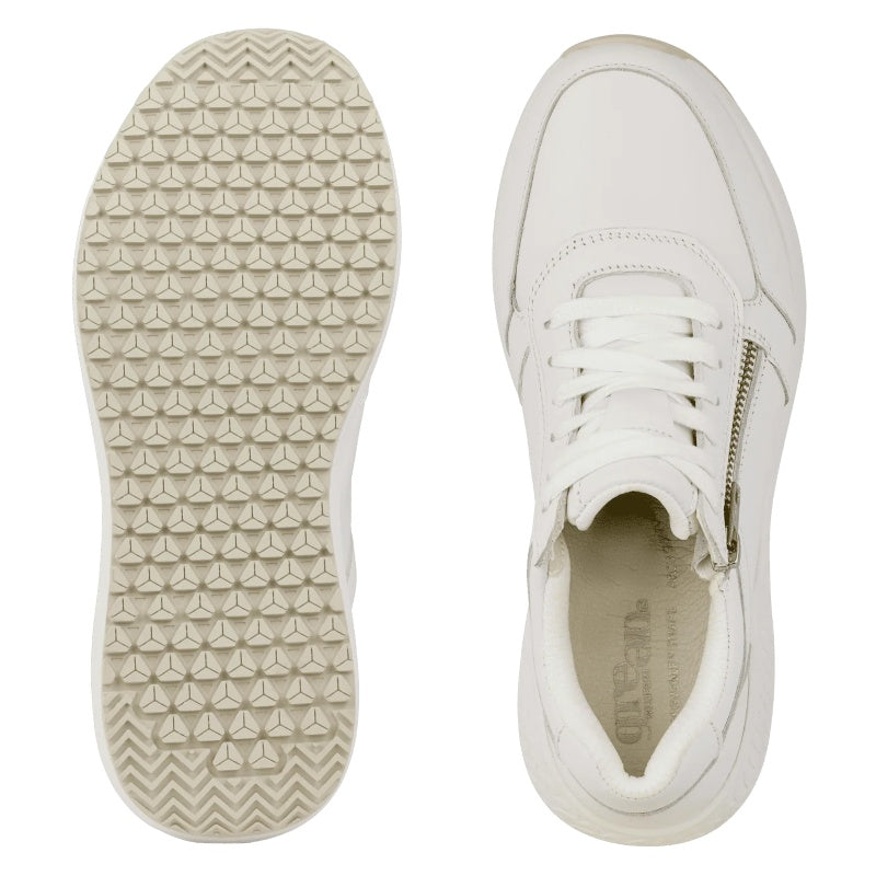 Green Comfort Zigga Zehra Sneaker Dame Hvid