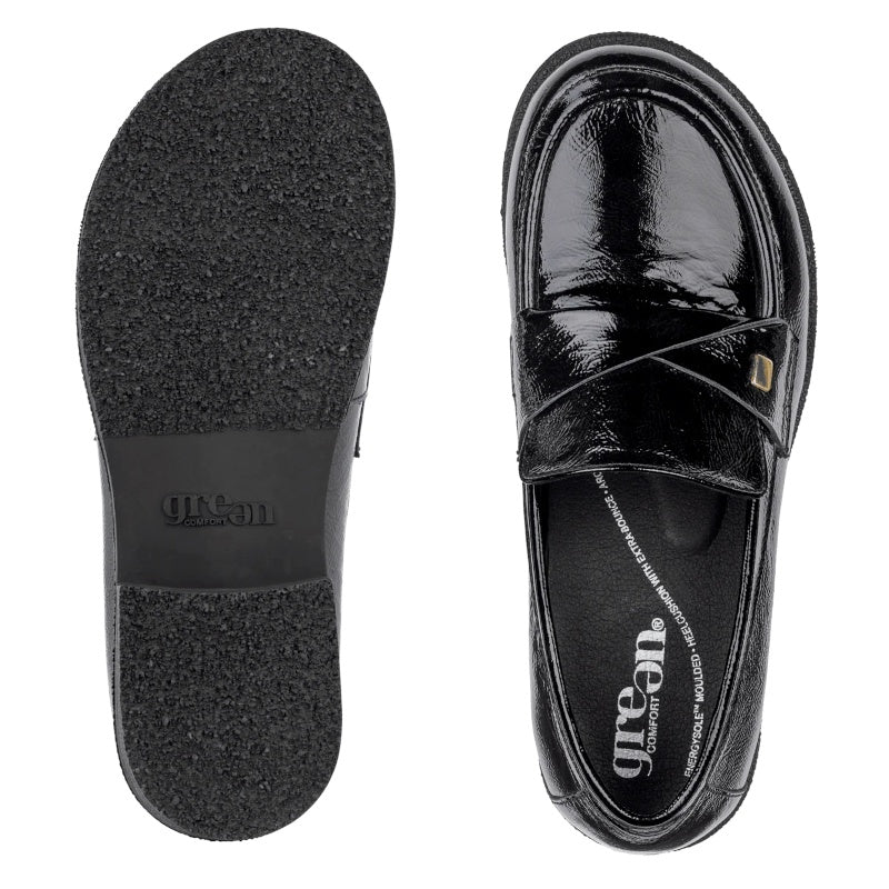 Green Comfort Carolina Cilja Loafers Dame Sort