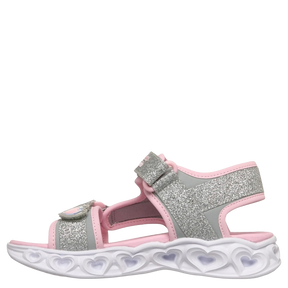 Skechers S-Lights: Heart Lights Sandal - Sugar Sparks Blinkesandal Børn Glimmer