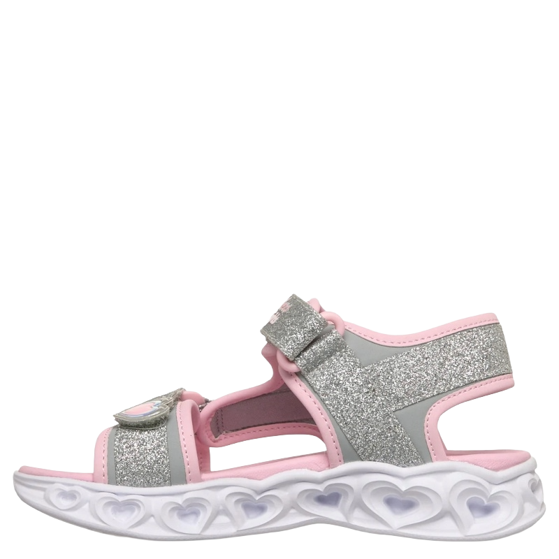 Skechers S-Lights: Heart Lights Sandal - Sugar Sparks Blinkesandal Børn Glimmer