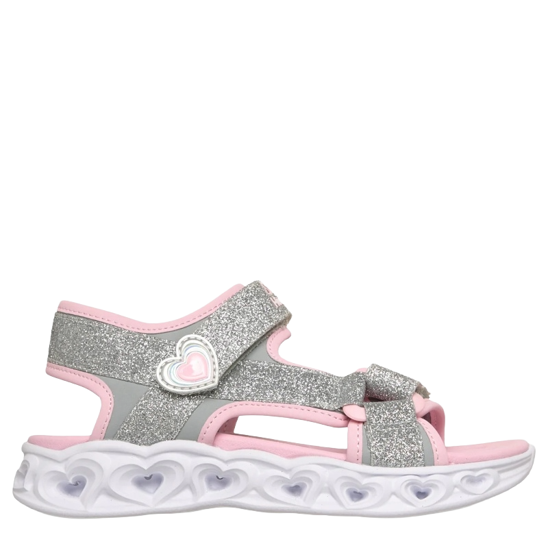 Skechers S-Lights: Heart Lights Sandal - Sugar Sparks Blinkesandal Børn Glimmer