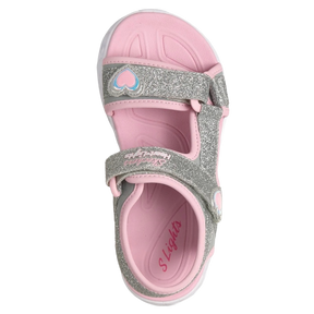 Skechers S-Lights: Heart Lights – Sugar Sparks Blinkesandal Børn Glimmer