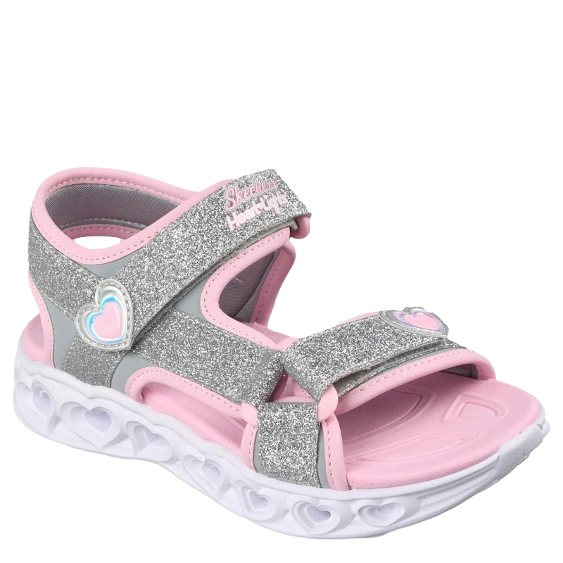 Skechers S-Lights: Heart Lights – Sugar Sparks Blinkesandal Børn Glimmer