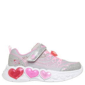 Skechers S-Lights: Enchanted Heart Lights Sneaker Børn Sølv