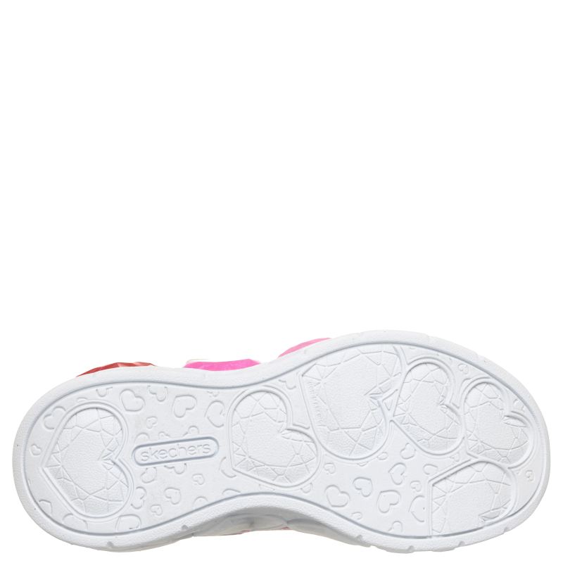 Skechers S-Lights: Enchanted Heart Lights Sneaker Børn Sølv