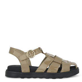 Green Comfort Allow Asa Taupe Sandal Dame Brun