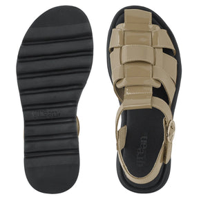Green Comfort Allow Asa Taupe Sandal Dame Brun