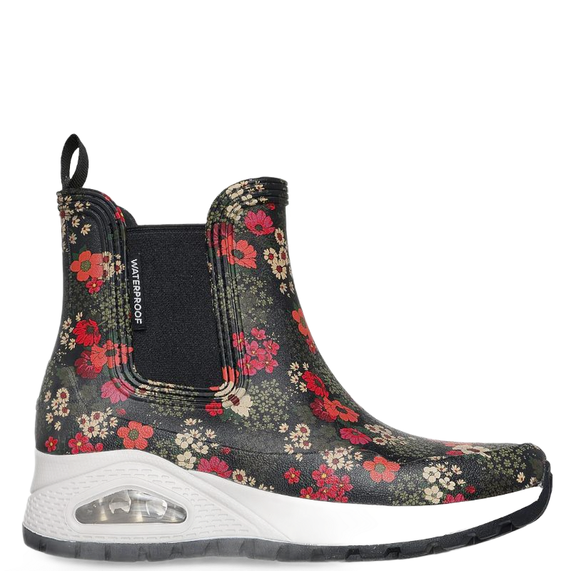 Skechers Uno Rugged - Dancing N The Rain Gummistøvle Dame Blomter Multi
