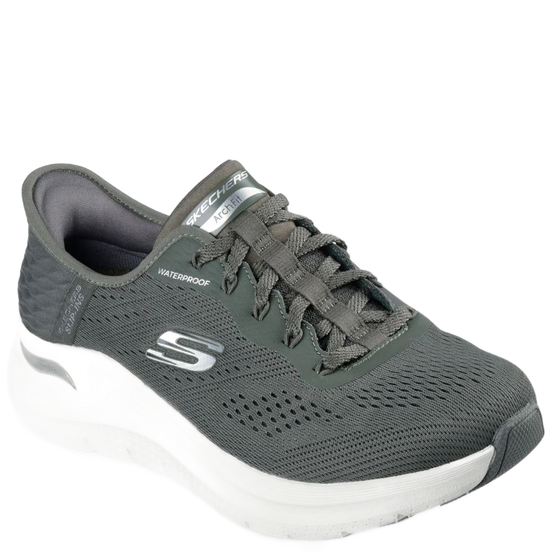 Skechers Slip-Ins: Arch Fit 2.0 - Morning Mist Waterproof Sneaker Dame Grøn