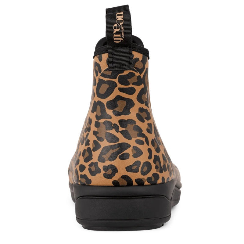 Green Comfort Rain Rafaell Gummistøvle Dame Leopard