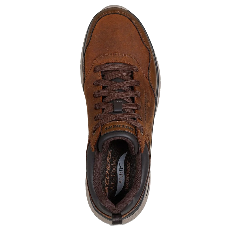 Skechers Relaxed Fit: Arch Crosser - Ronaldo Waterproof Sneaker Herre Brun