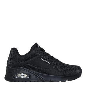 Skechers Uno Stand on Air - Shiny scale sneaker dame sort