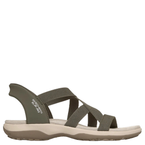 Skechers Slip-Ins: Reggae Slim Stretch Flex Sandal Dame Grøn