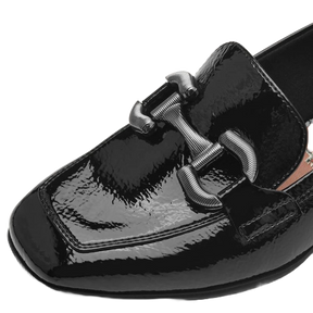 SORT LAK LOAFERS