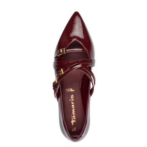 Tamaris 22160 ballerina dame rød