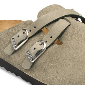 Birkenstock Blair Suede Taupe Smutter Dame Grå (Smal)