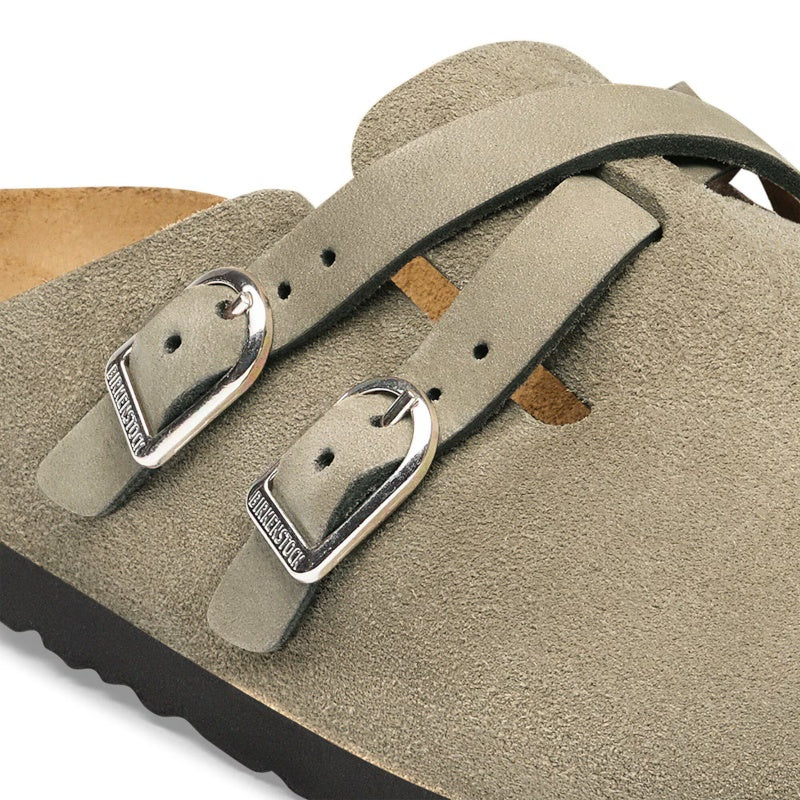 Birkenstock Blair Suede Taupe Smutter Dame Grå (Smal)