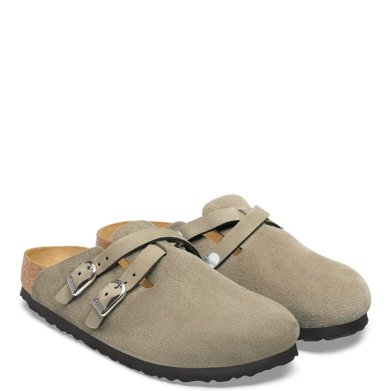 Birkenstock Blair Suede Taupe Smutter Dame Grå (Smal)