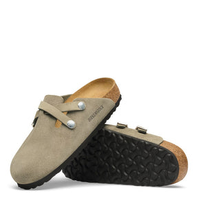 Birkenstock Blair Suede Taupe Smutter Dame Grå (Smal)