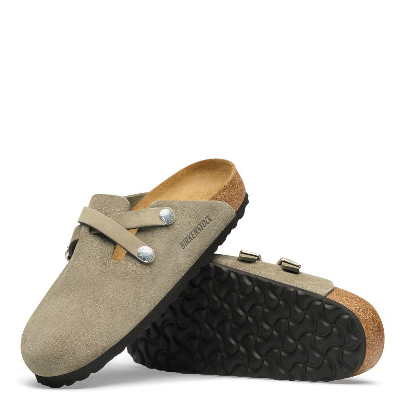 Birkenstock Blair Suede Taupe Smutter Dame Grå (Smal)