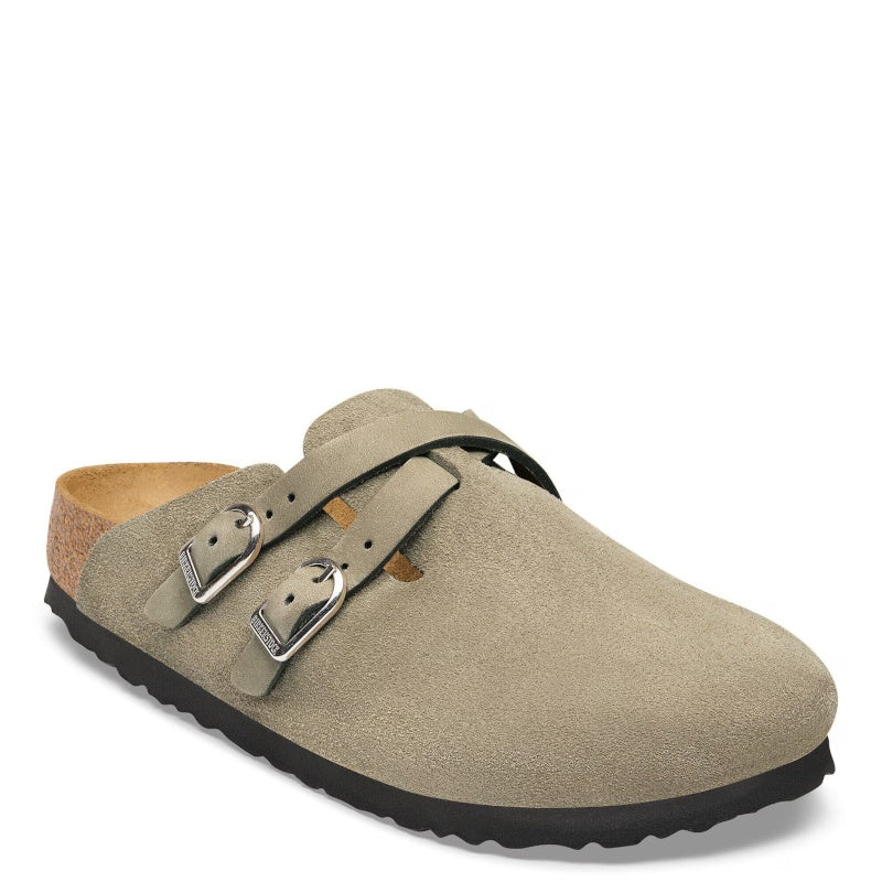 Birkenstock Blair Suede Taupe Smutter Dame Grå (Smal)