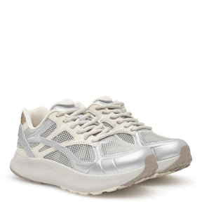 Woden Freja Runner Sea Fog Grey Sneaker Dame Sølv