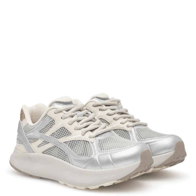 Woden Freja Runner Sea Fog Grey Sneaker Dame Sølv