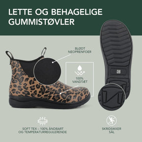 Green Comfort Rain Rafaell Gummistøvle Dame Leopard