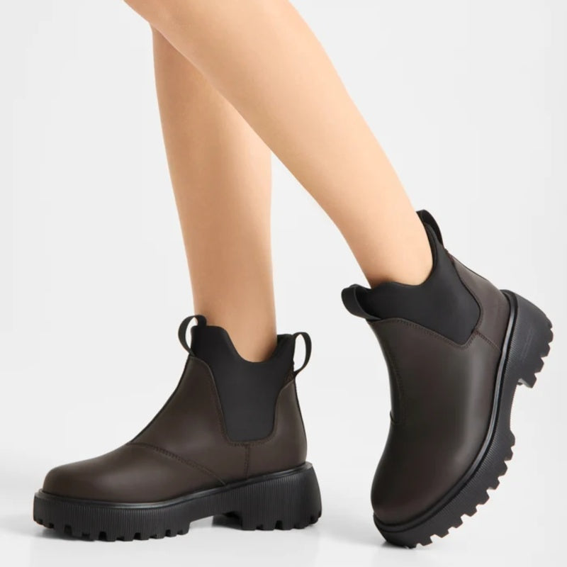 Woden Isabella Waterproof Chocolate Gummistøvle Dame Brun
