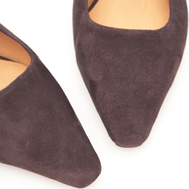 Woden Julia S Chocolate Slingback Pumps Dame Brun
