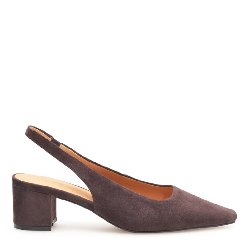Woden Julia S Chocolate Slingback Pumps Dame Brun