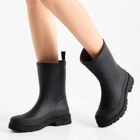 Woden Lia Waterproof Gummistøvle Dame Sort