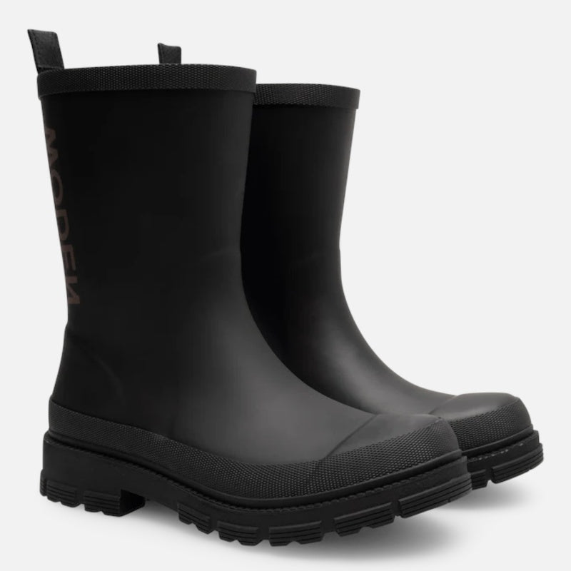 Woden Lia Waterproof Gummistøvle Dame Sort