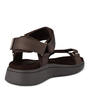 Woden Line Chocolate Sandal Dame Brun