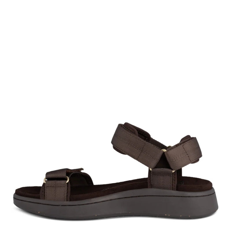 Woden Line Chocolate Sandal Dame Brun