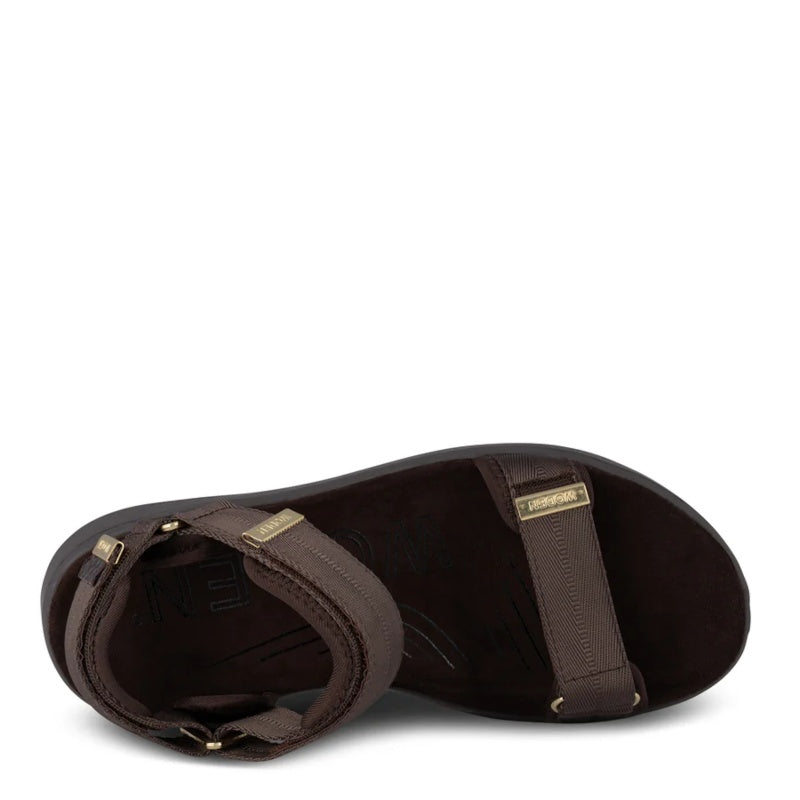 Woden Line Chocolate Sandal Dame Brun