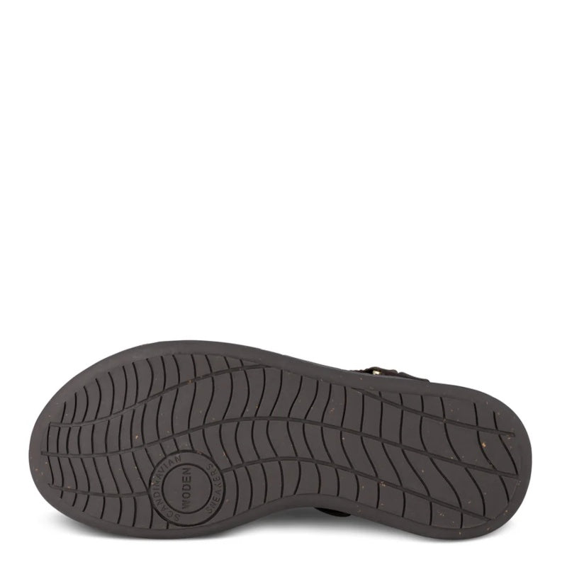 Woden Line Chocolate Sandal Dame Brun