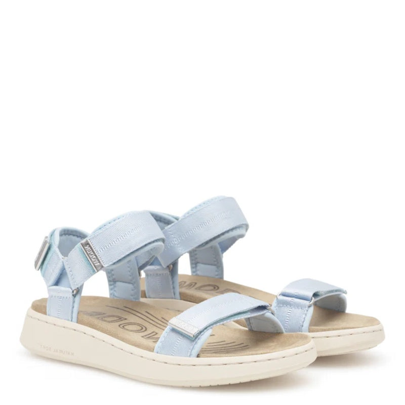 Woden Line Moonstone Sandal Dame Blå