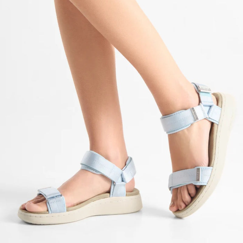 Woden Line Moonstone Sandal Dame Blå