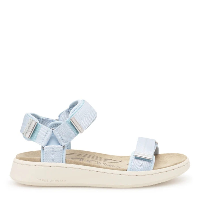 Woden Line Moonstone Sandal Dame Blå