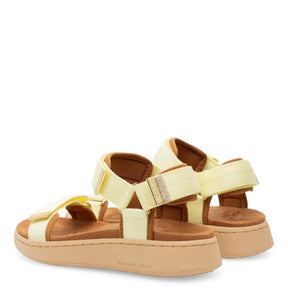Woden Line Wax Sandal Dame Gul