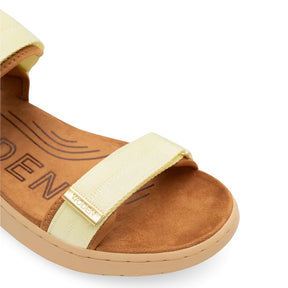 Woden Line Wax Sandal Dame Gul