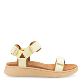 Woden Line Wax Sandal Dame Gul