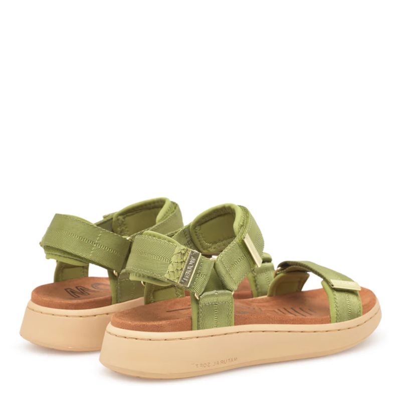 Woden Line Bambus Green Sandal Dame Grøn