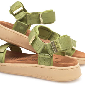 Woden Line Bambus Green Sandal Dame Grøn